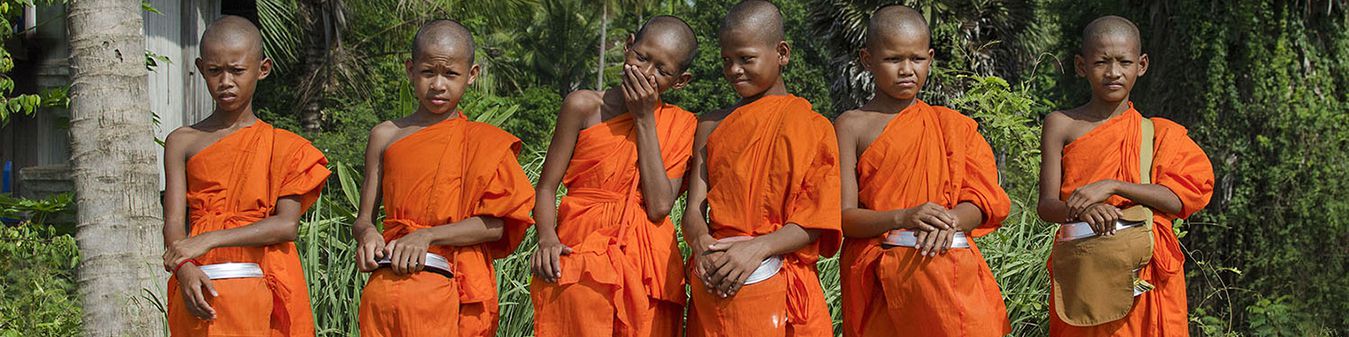 Jeunes bonzes - voyage Cambodge