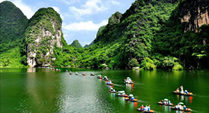 Excursion Trang An en bateau