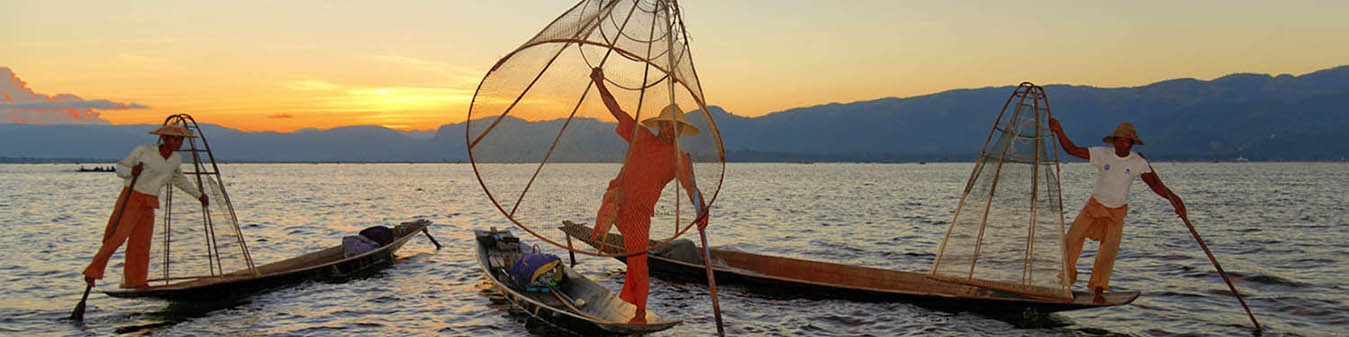 Pêcheurs en Birmanie Myanmar - voyage birmanie myanmar