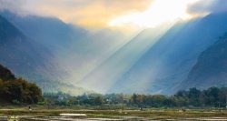 Soleil à la vallée Moc Chau