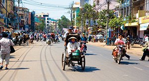 Une rue à Hochiminh ville