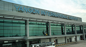 L'aéroport international de Yagon en Birmanie