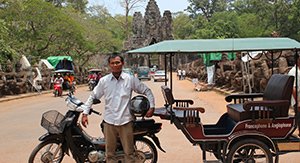 Le tuktuk vous emmène à explorer Angkor