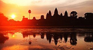 Aube d'Angkor Wat