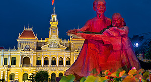 L'hôtel de ville à Hochiminh ville