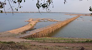 le pont en bambou Kom Pong Cham - Phnom Penh