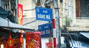 les vieux quartiers de Hanoi