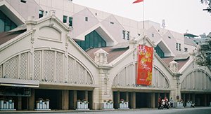 Marché de Dong Xuan à Hanoi