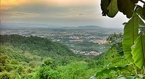 le paysage à Mae Sai dans le triangle d'or