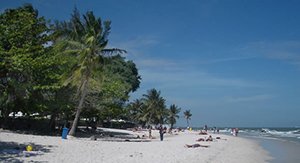la plage de  Hua Hin
