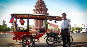 Tuk tuk à Phnom penh