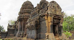 le temple de Vat Nokhor à Kompong Cham au Cambodge