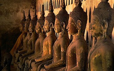 les statues bouddha au laos