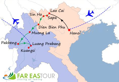 Combiné Nord Vietnam et Laos 14 jours