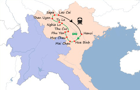 VOYAGE À VÉLO AU NORD VIETNAM 8 JOURS