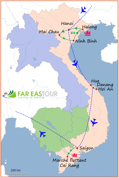 Circuit le meilleur du Vietnam 12 jours 