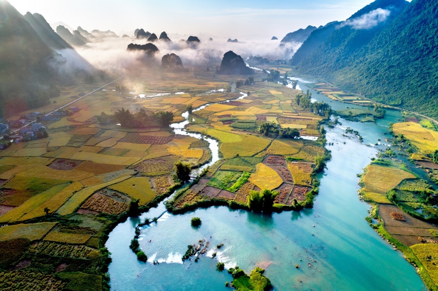 cao bang vietnam - champs 1