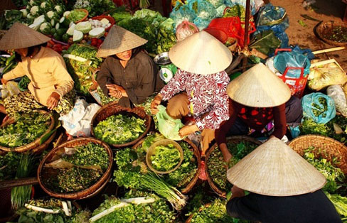 Le marché centrale à Hoi An