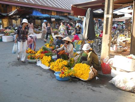 Le marché centrale à Hoi An