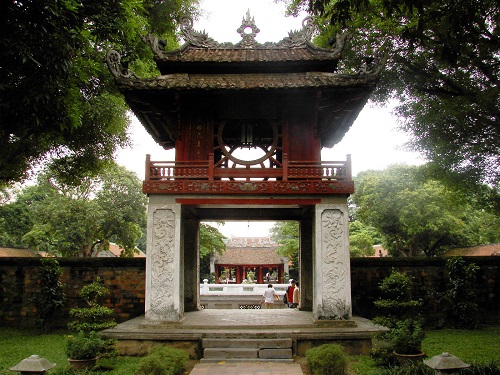 Le temple de la littérature à Hanoi