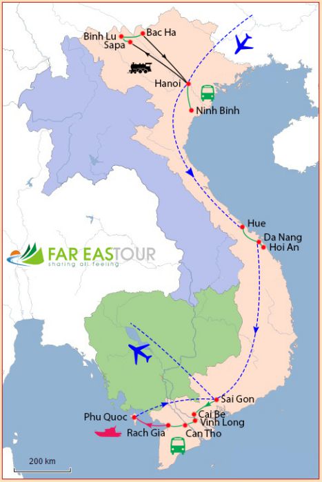 Voyage Vietnam en famille - Du Nord au Sud et plages de rêve 21 jours